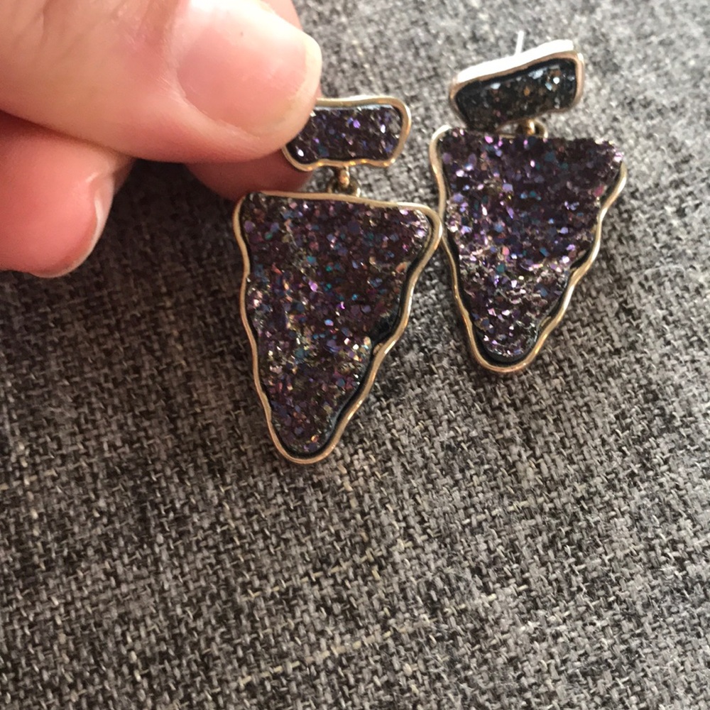 Baublebar Druzy arrowhead earrings